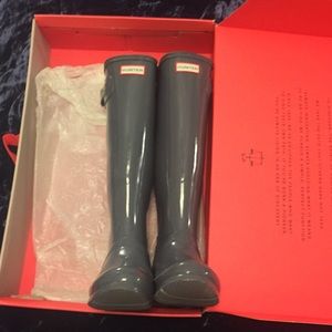 Hunter boots original tall gloss
